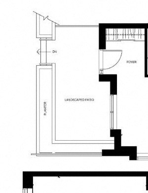 2 bedroom 2 bathroom townhouse floor plan at Wesley Place apartment in Vancouver, British Columbia